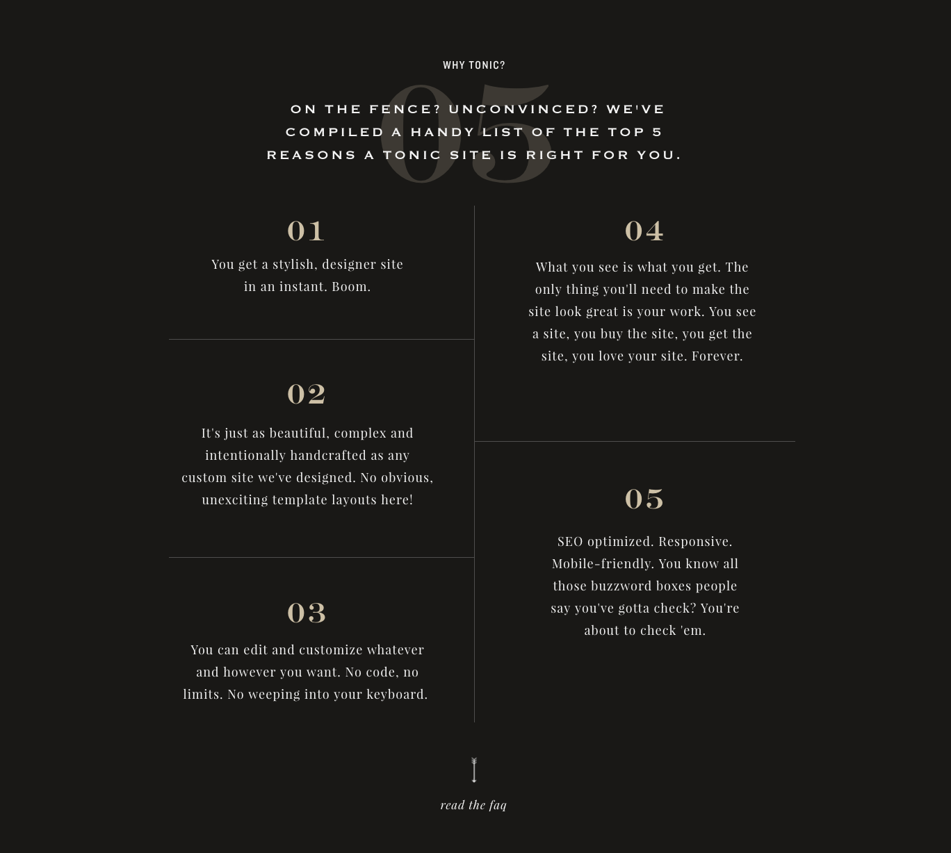 Information why tonic