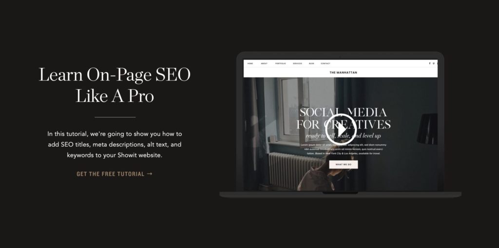 Learn Showit SEO like a pro - Tonic Site Shop