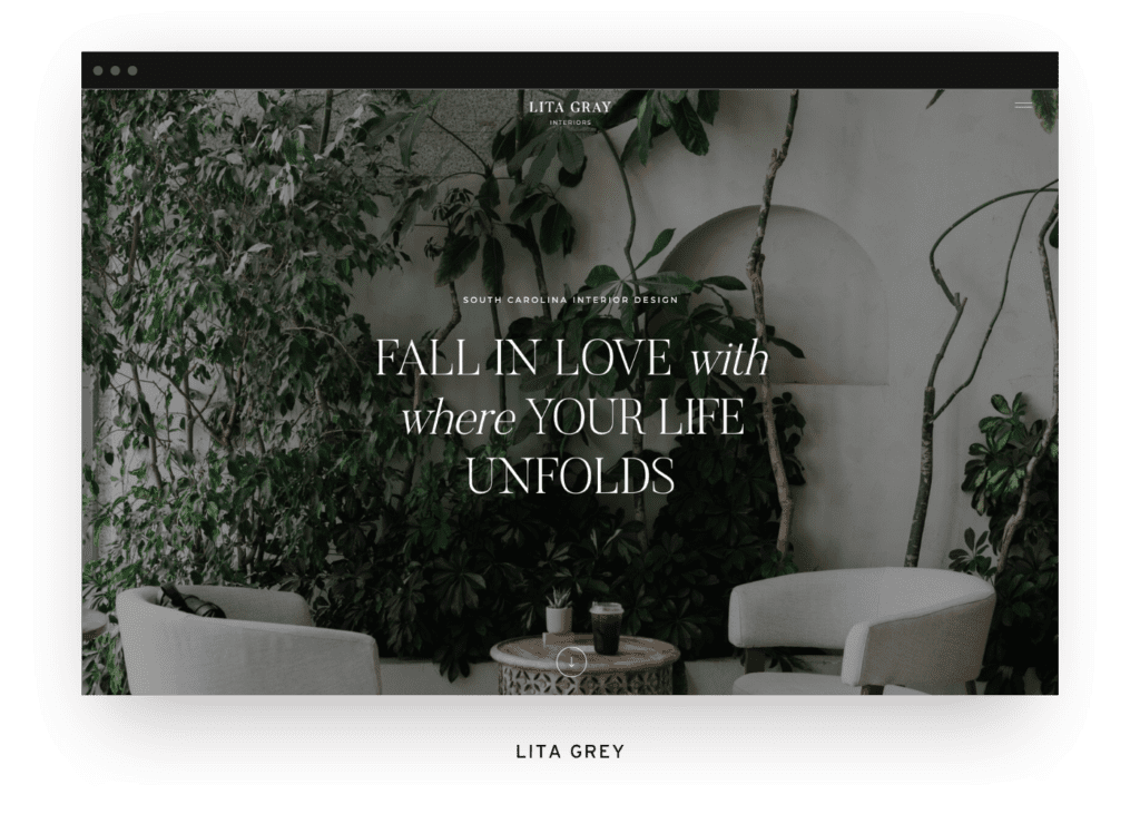 Showit website template by Tonic Site Shop