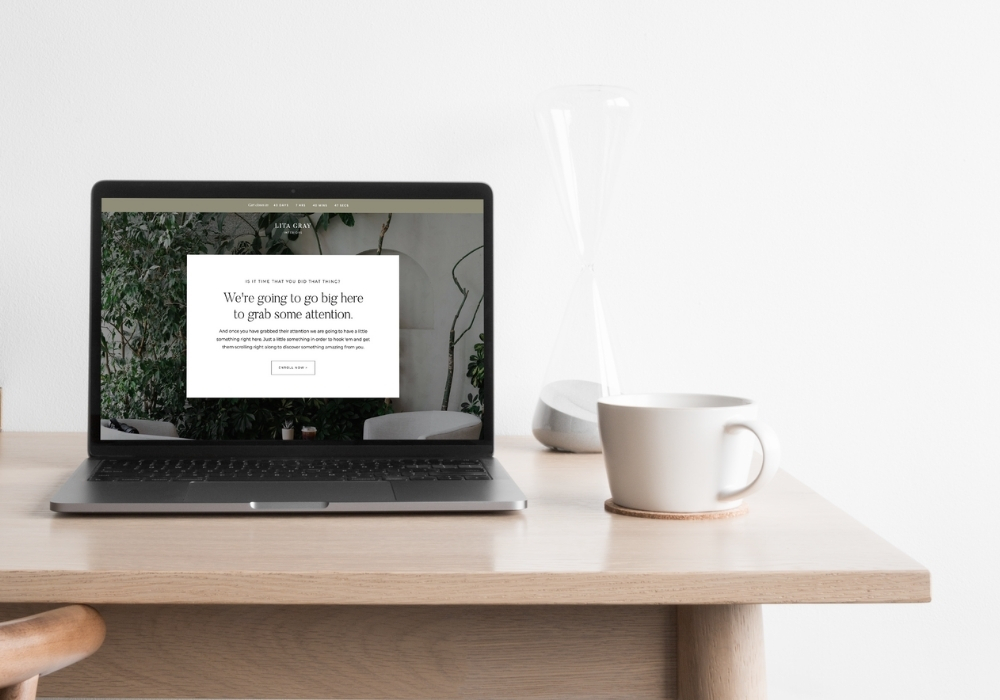 Showit Sales Page Templates by Tonic Site Shop