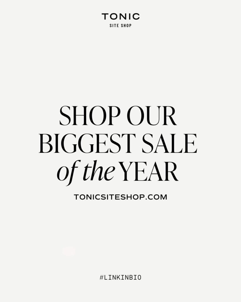 Showit Templates Black Friday Sale - Tonic Site Shop