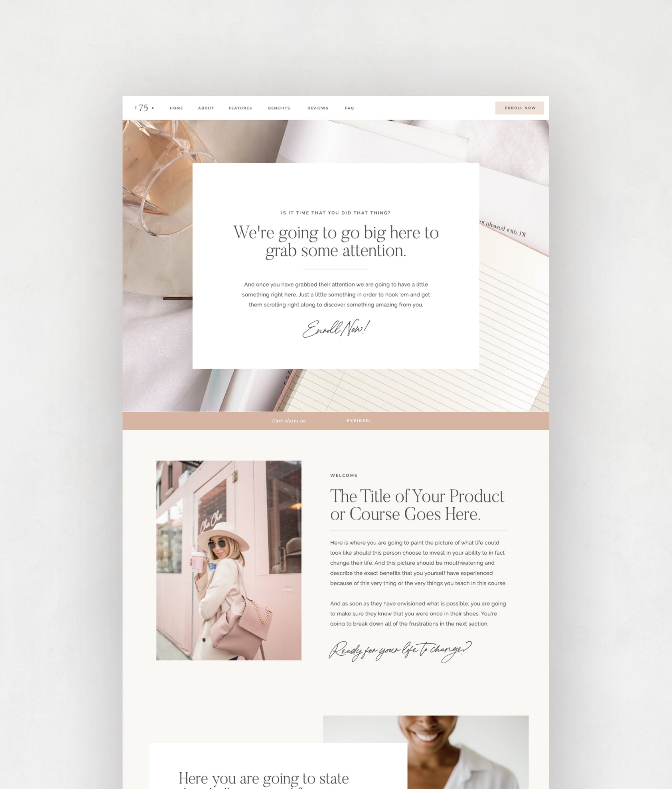 French 75 Sales Page