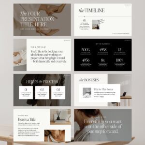 The Webinar + Sales Funnel Canva Slide Deck thumbnail 1