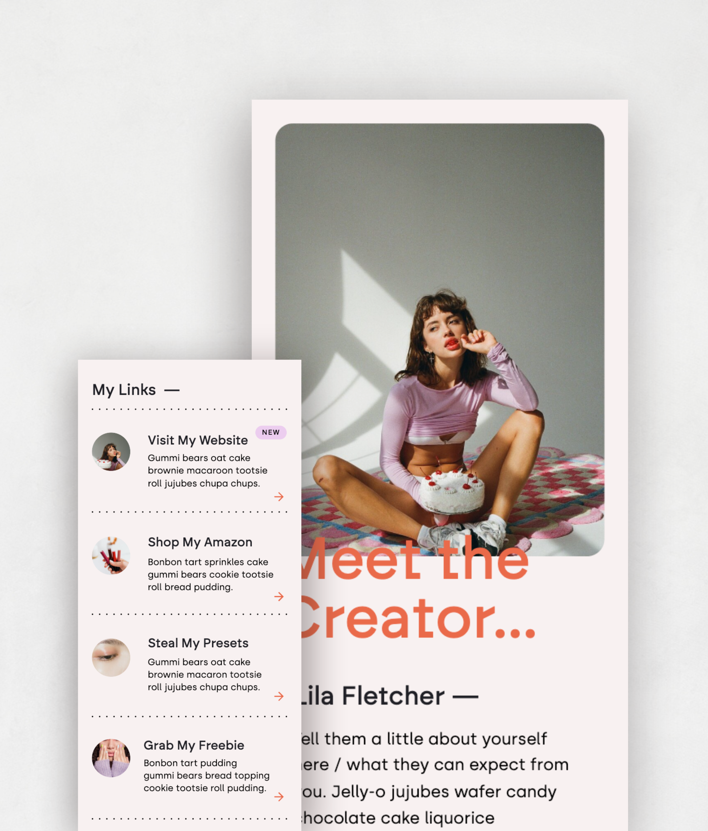 Cherry Bomb Links / Landing Page