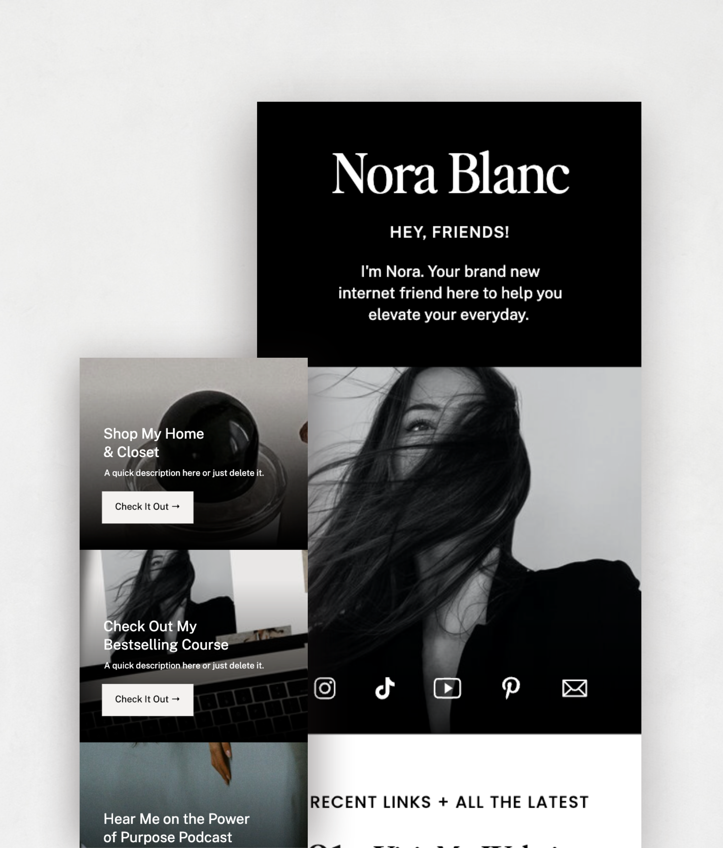 Lillet Links / Landing Page