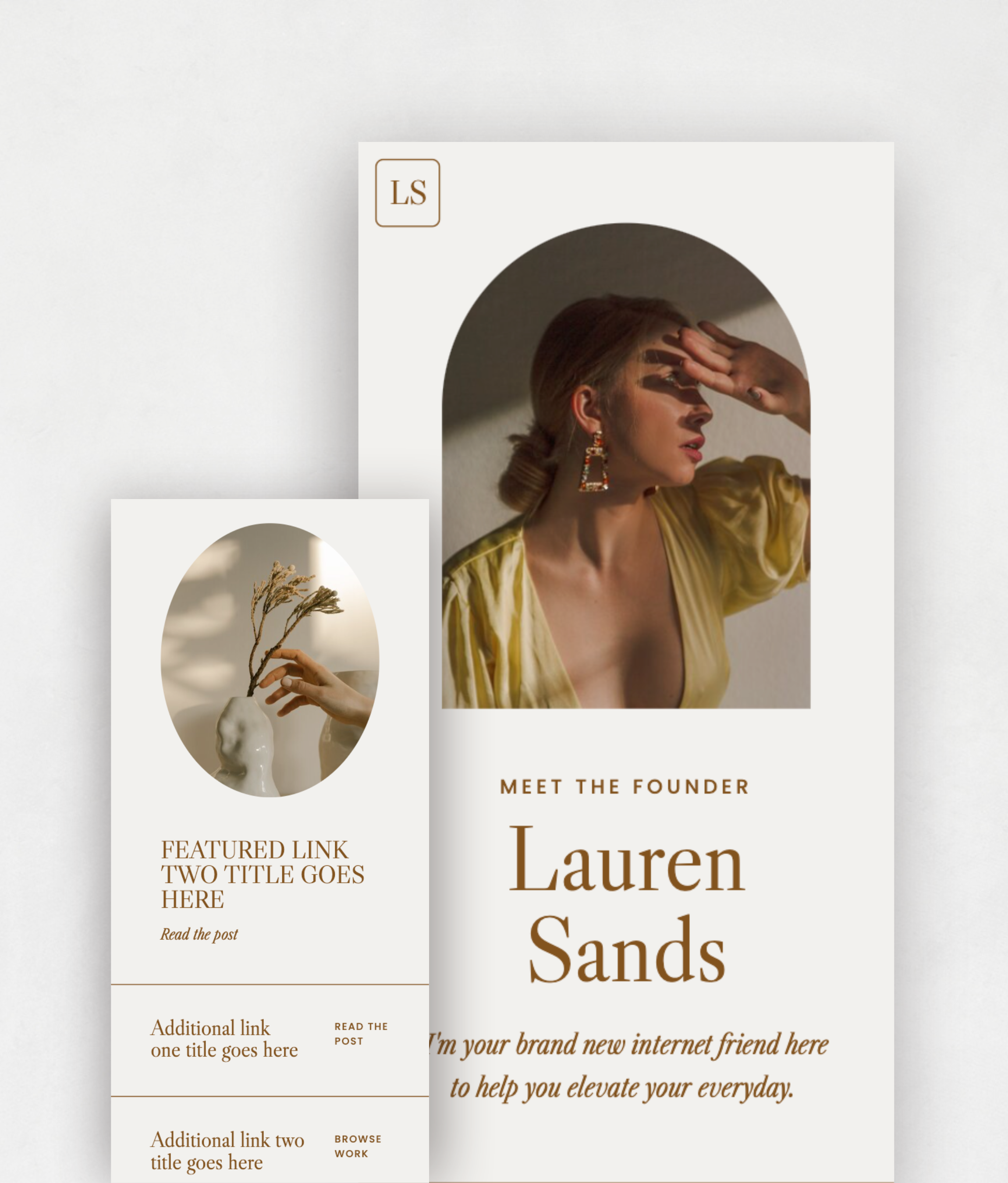 Sahara Links / Landing Page