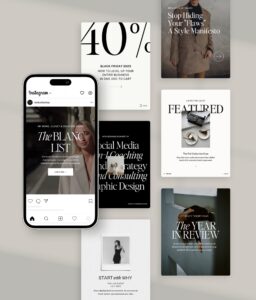 Lillet Blanc Social Media Canva Templates