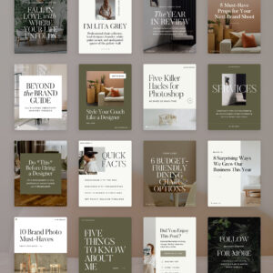 Lita Grey Social Media Canva Templates thumbnail 3