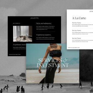 Amaretto Sour Pricing & Services Guide (Canva) thumbnail 3