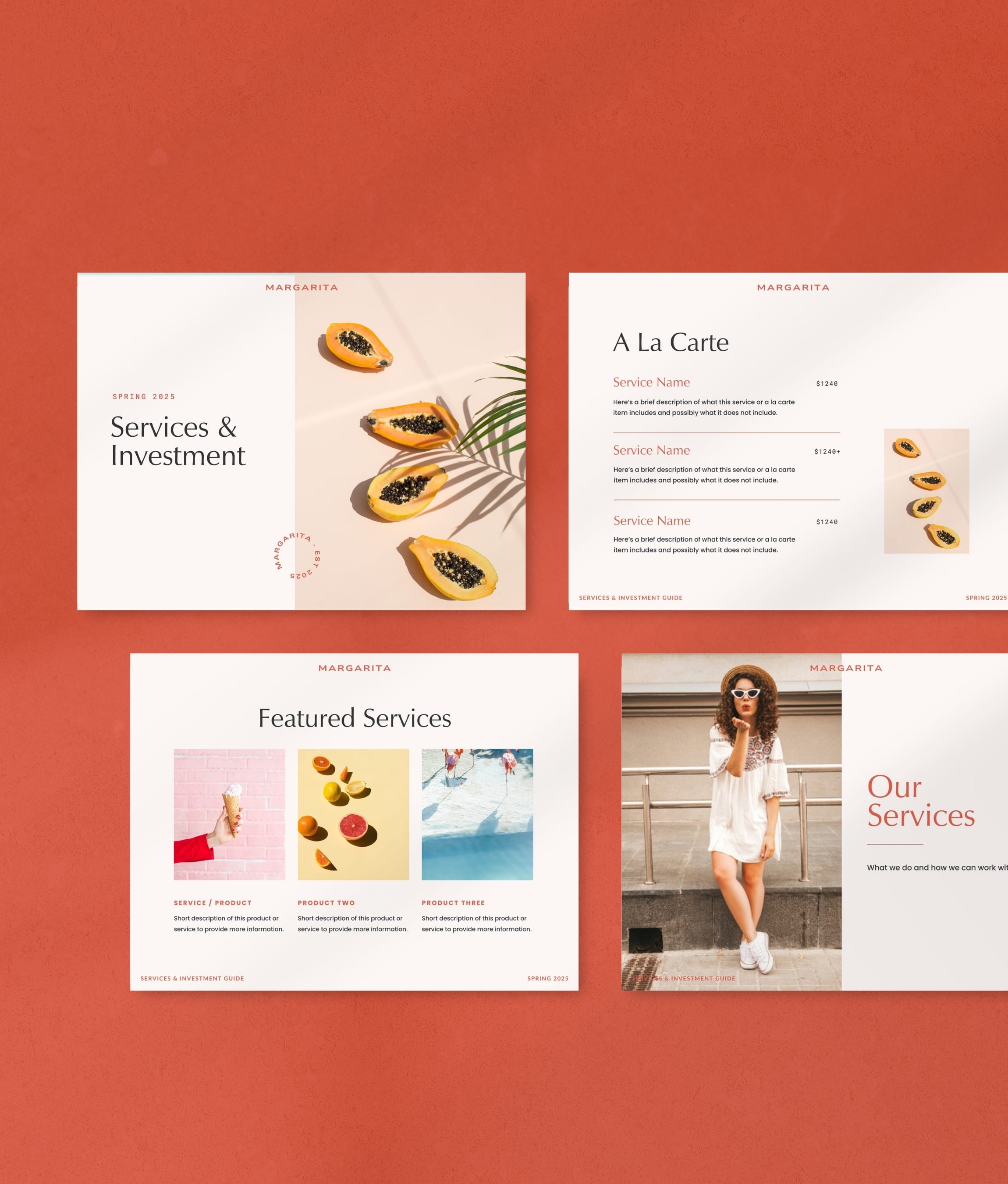 Margarita Pricing & Services Guide (Canva)