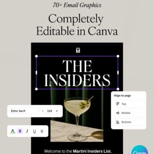 Martini Email Graphics (Canva) thumbnail 3