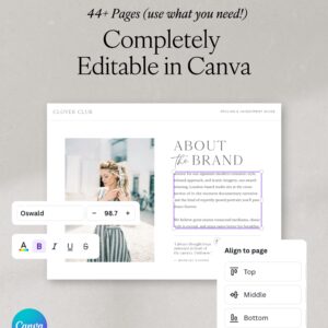 Clover Club Pricing & Services Guide (Canva) thumbnail 1