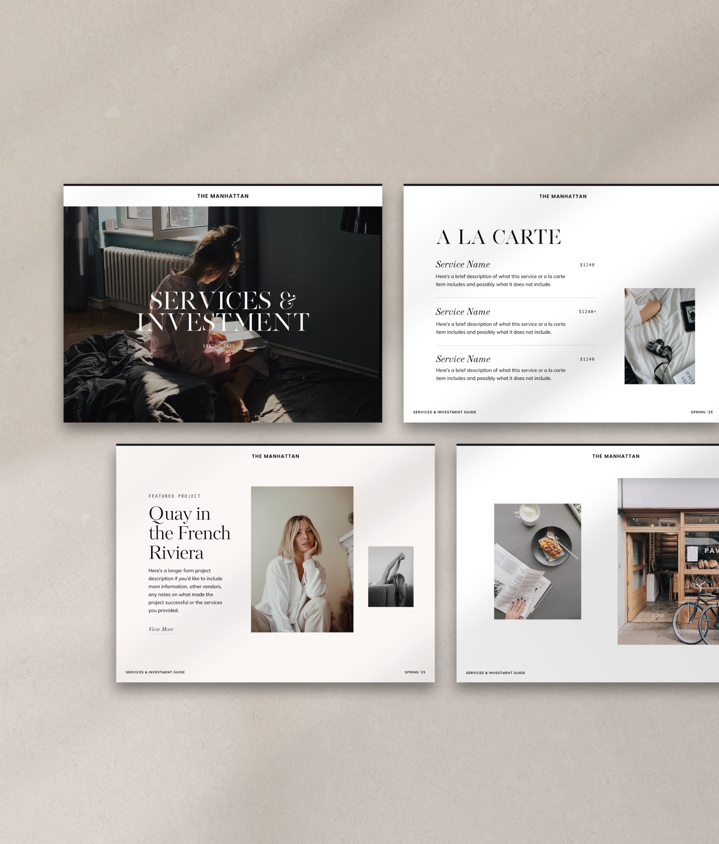 Manhattan Pricing & Services Guide (Canva)