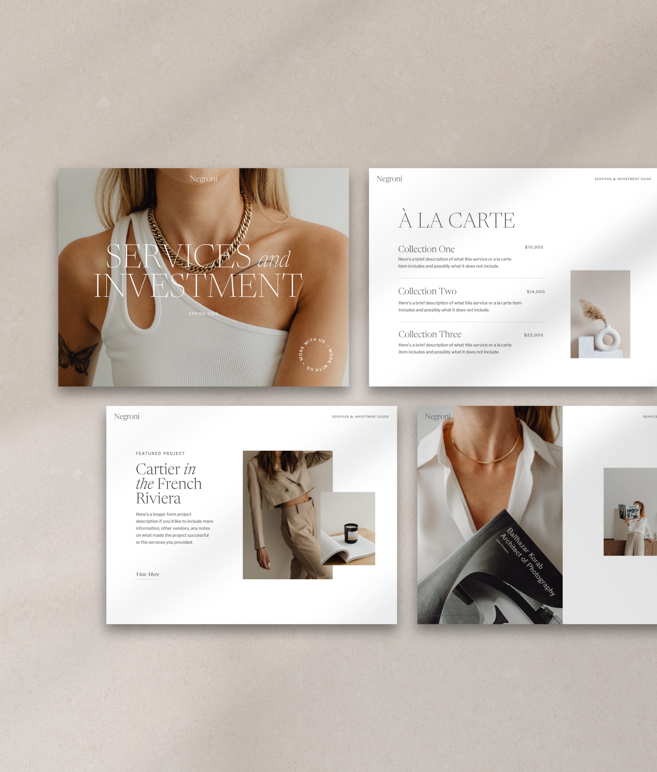 Negroni Pricing & Services Guide (Canva)